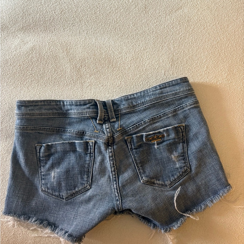 Bebe denim mini shorts